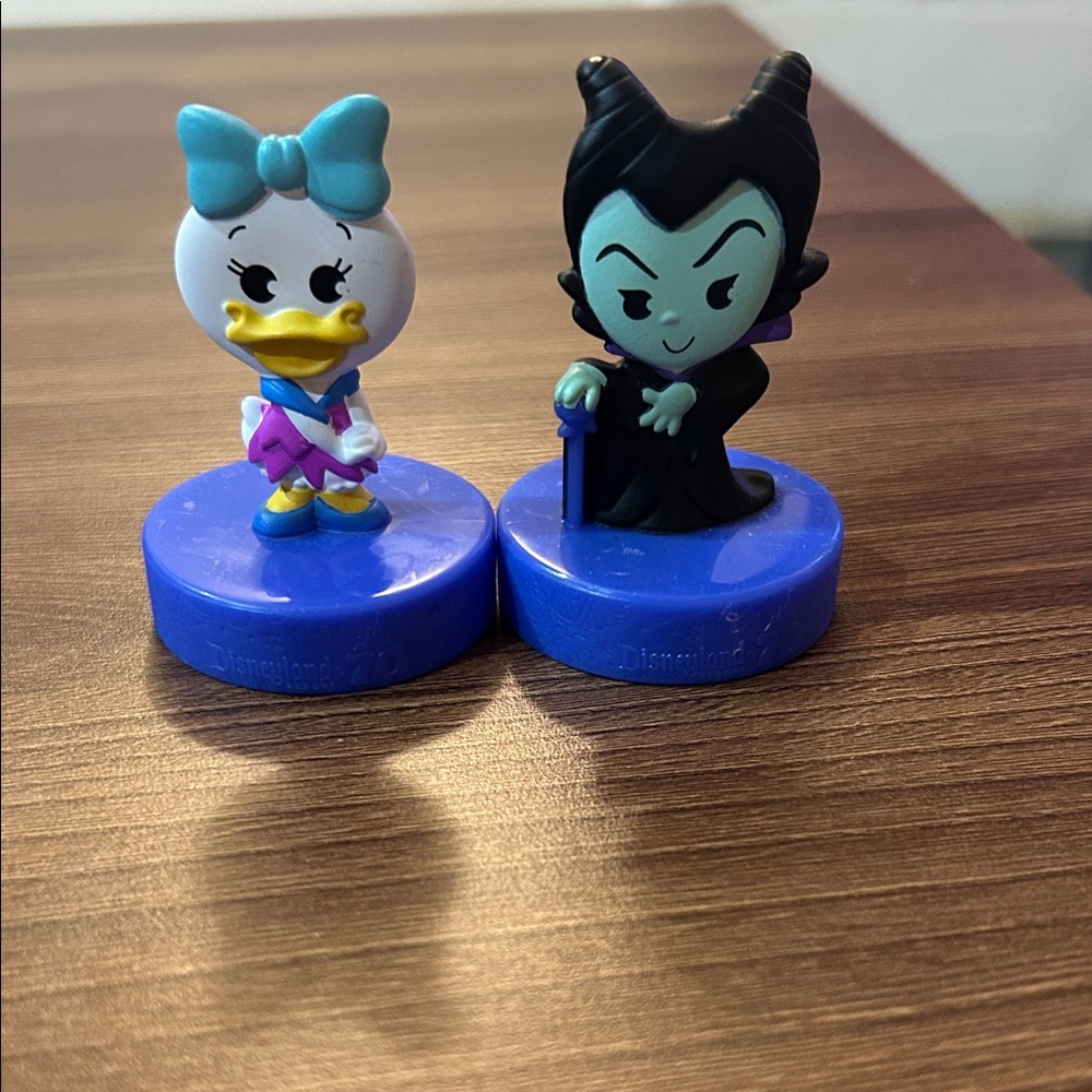 Disney Figurines with Blue Bases
